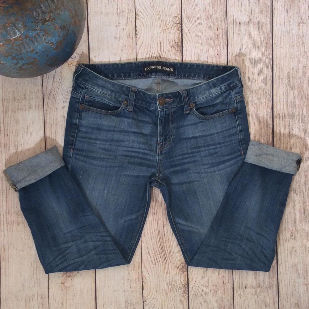 Express Modern Boyfriend Low Rise